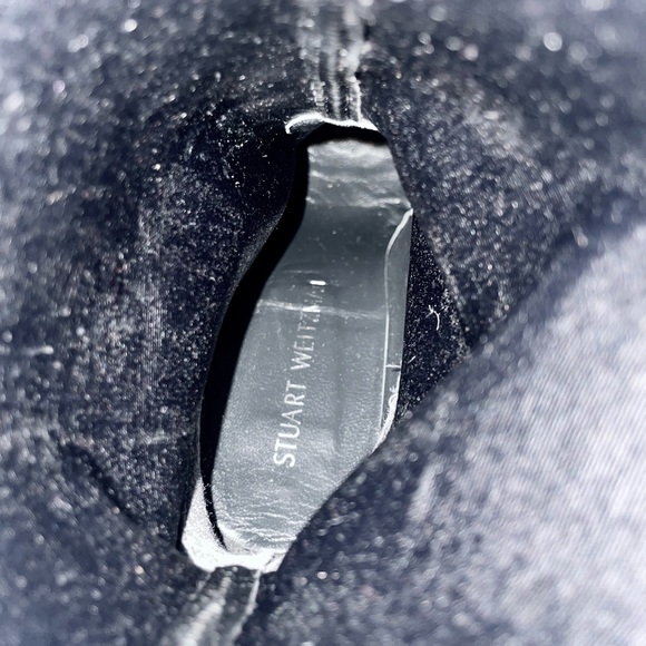 Stuart Weitzman ankle boots in black leather - Picture 6 of 7